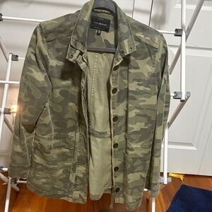 Lucky Brand Womens Olive Camouflage Field Jacket